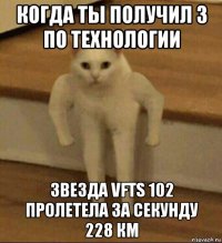 когда ты получил 3 по технологии звезда vfts 102 пролетела за секунду 228 км