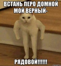 встань перо домной мой верный- рядовой!!!!!!