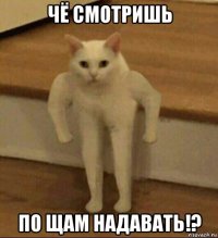 чё смотришь по щам надавать!?