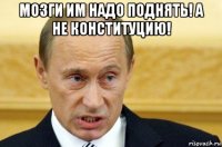 мозги им надо поднять! а не конституцию! 