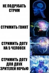 Не подрубать стрим Стримить гвинт Стримить доту на 5 человек Стримить Доту для двух зрителей ночью