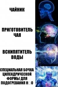 Чайник Приготовитель чая Вскипятитель воды Специальная бочка цилендрической формы для подогревания Н₂О