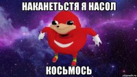 наканетьстя я насол косьмось