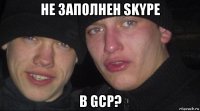 не заполнен skype в gcp?