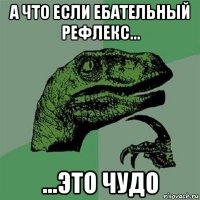 а что если ебательный рефлекс... ...это чудо