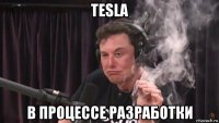 tesla в процессе разработки