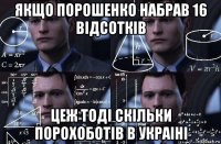 якщо порошенко набрав 16 відсотків цеж тоді скільки порохоботів в украіні