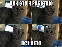 как это я работаю всё лето