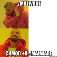 ./malware chmod +x ./malware