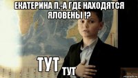 екатерина п.-а где находятся яловены !? тут