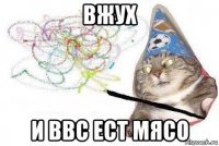 вжух и ввс ест мясо