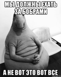 мы должны ехать за бобрами а не вот это вот все