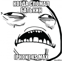 когда сломал батькин iphone xs max