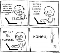 сижу в компе такой и бан некоректное поведение в шарараме на 40 дней ну чтожь делать а придётся ждать разбан ну как бы сказать конец