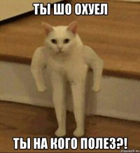 ты шо охуел ты на кого полез?!