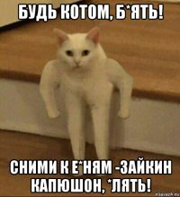 будь котом, б*ять! сними к е*ням -зайкин капюшон, *лять!