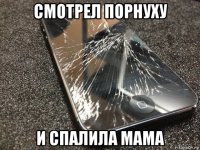 смотрел порнуху и спалила мама