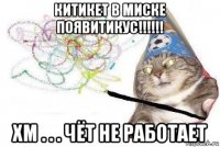 китикет в миске появитикус!!!!!! хм . . . чёт не работает