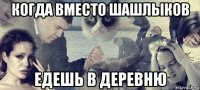 когда вместо шашлыков едешь в деревню