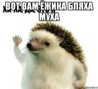 вот вам ёжика бляха муха 