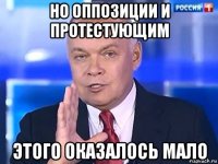 но оппозиции и протестующим этого оказалось мало