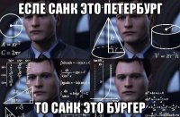 есле санк это петербург то санк это бургер