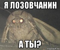 я лозовчанин а ты?