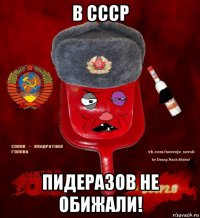 в ссср пидеразов не обижали!