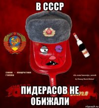 в ссср пидерасов не обижали