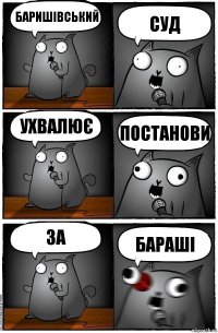 Баришівський суд ухвалює постанови за Бараші