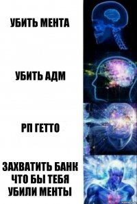 Убить мента Убить адм РП гетто Захватить банк что бы тебя убили менты