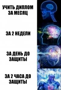 учить диплом за месяц за 2 недели за день до защиты за 2 часа до защиты