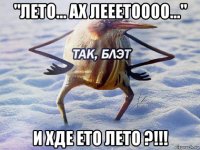 "лето... ах лееетоооо..." и хде ето лето ?!!!