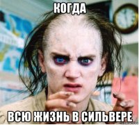 когда всю жизнь в сильвере