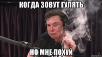 когда зовут гулять но мне похуй