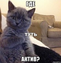 где актив?