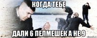 когда тебе дали 6 пелмешек а не 9