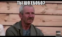 ты шо ебобо? 