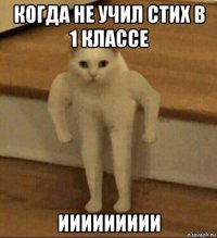 когда не учил стих в 1 классе иииииииии