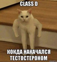 class d кокда накачался тестостероном