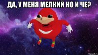 да, у меня мелкий но и че? 