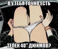 а у тебя точно есть телек 40" дюймов?