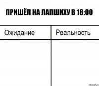 пришёл на лапшиху в 18:00  