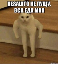 незашто не пущу. вся еда моя 