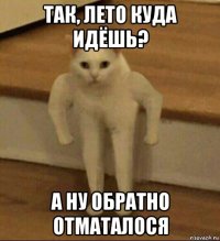 так, лето куда идёшь? а ну обратно отматалося