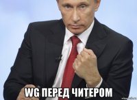  wg перед читером