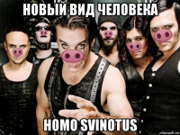 новый вид человека homo svinotus