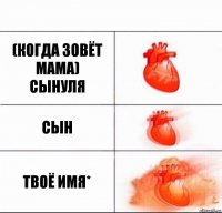 (когда зовёт мама)
Сынуля сын Твоё имя*