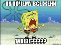 ну почему все жени тупые?????