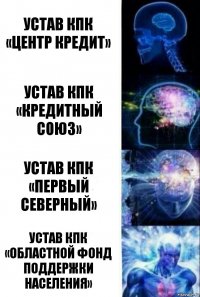 устав КПК «Центр кредит» устав КПК «Кредитный союз» устав КПК «Первый Северный» устав КПК «Областной Фонд Поддержки Населения»